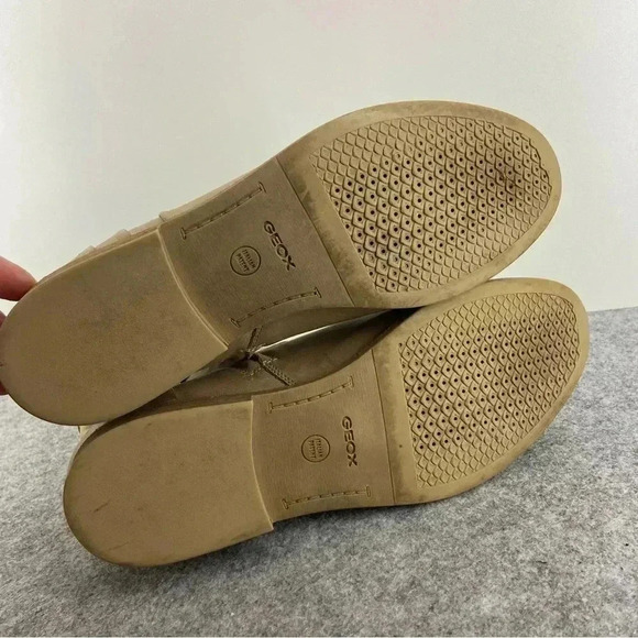 GEOX Buttery Soft Tan Leather Ankle Boots Women’s Size 38 or Us 7 - Picture 9 of 13